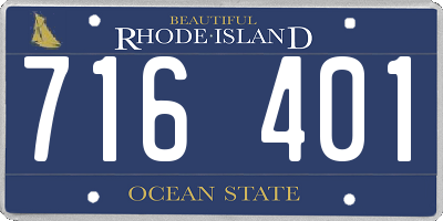 RI license plate 716401