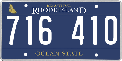 RI license plate 716410