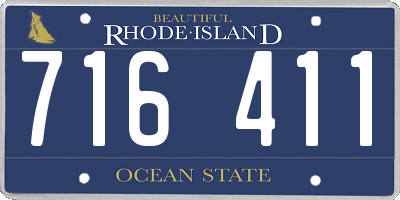 RI license plate 716411