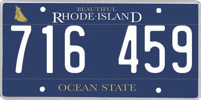 RI license plate 716459