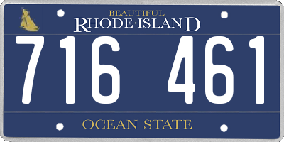 RI license plate 716461