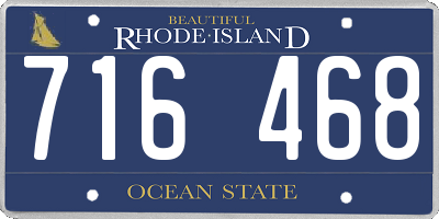 RI license plate 716468