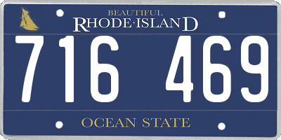 RI license plate 716469