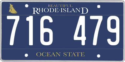 RI license plate 716479