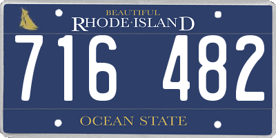 RI license plate 716482