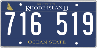 RI license plate 716519
