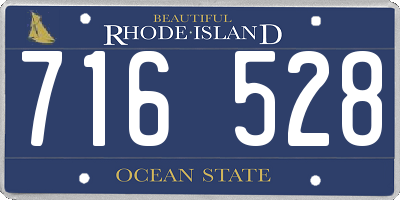 RI license plate 716528