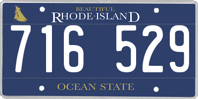 RI license plate 716529