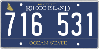 RI license plate 716531
