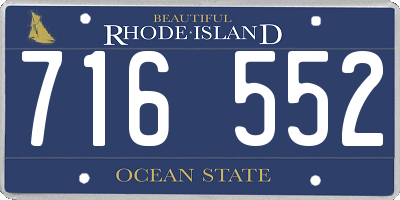RI license plate 716552