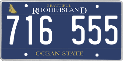 RI license plate 716555
