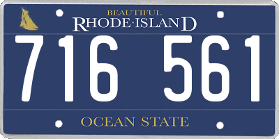 RI license plate 716561