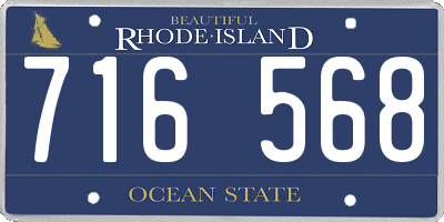 RI license plate 716568