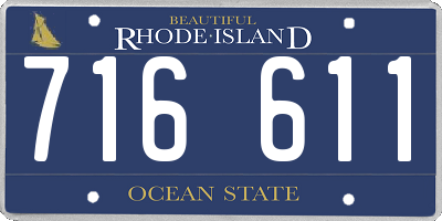 RI license plate 716611