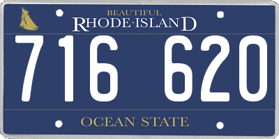 RI license plate 716620
