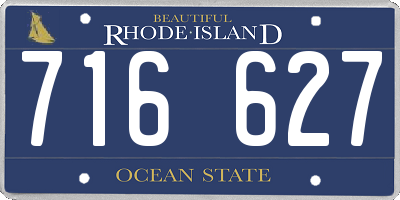 RI license plate 716627