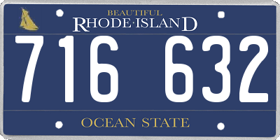 RI license plate 716632