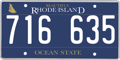 RI license plate 716635