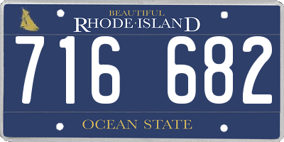 RI license plate 716682
