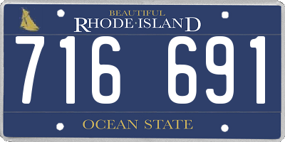 RI license plate 716691