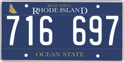 RI license plate 716697