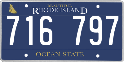 RI license plate 716797