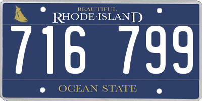 RI license plate 716799