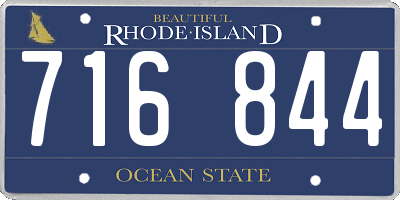RI license plate 716844
