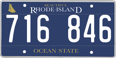 RI license plate 716846