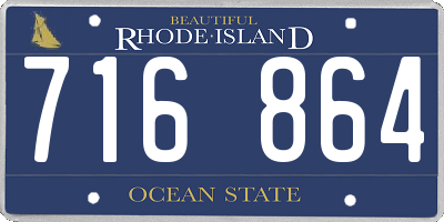 RI license plate 716864