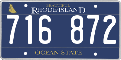RI license plate 716872