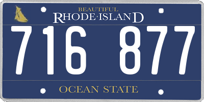 RI license plate 716877