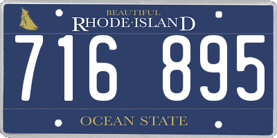 RI license plate 716895