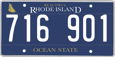 RI license plate 716901