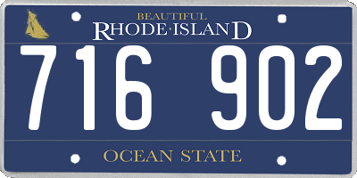 RI license plate 716902