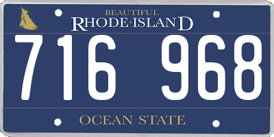 RI license plate 716968