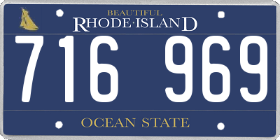 RI license plate 716969