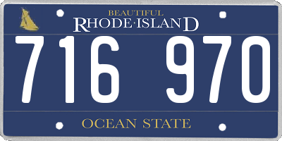 RI license plate 716970