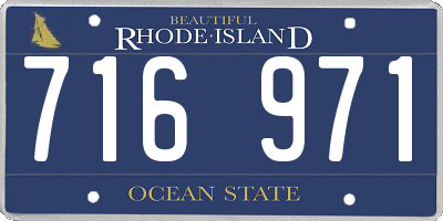 RI license plate 716971