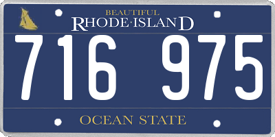 RI license plate 716975
