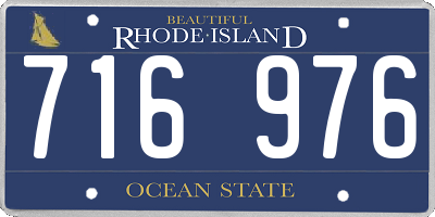 RI license plate 716976