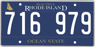 RI license plate 716979