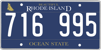 RI license plate 716995
