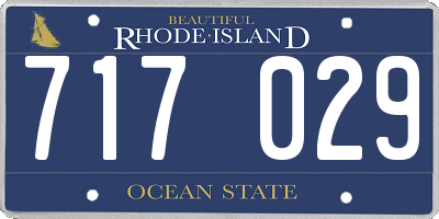 RI license plate 717029