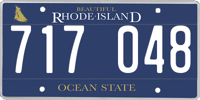 RI license plate 717048