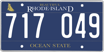 RI license plate 717049