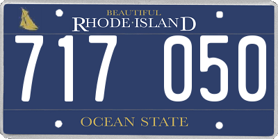 RI license plate 717050