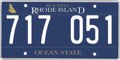 RI license plate 717051