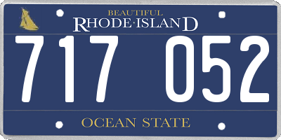 RI license plate 717052