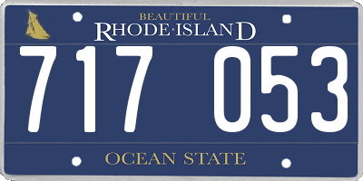 RI license plate 717053